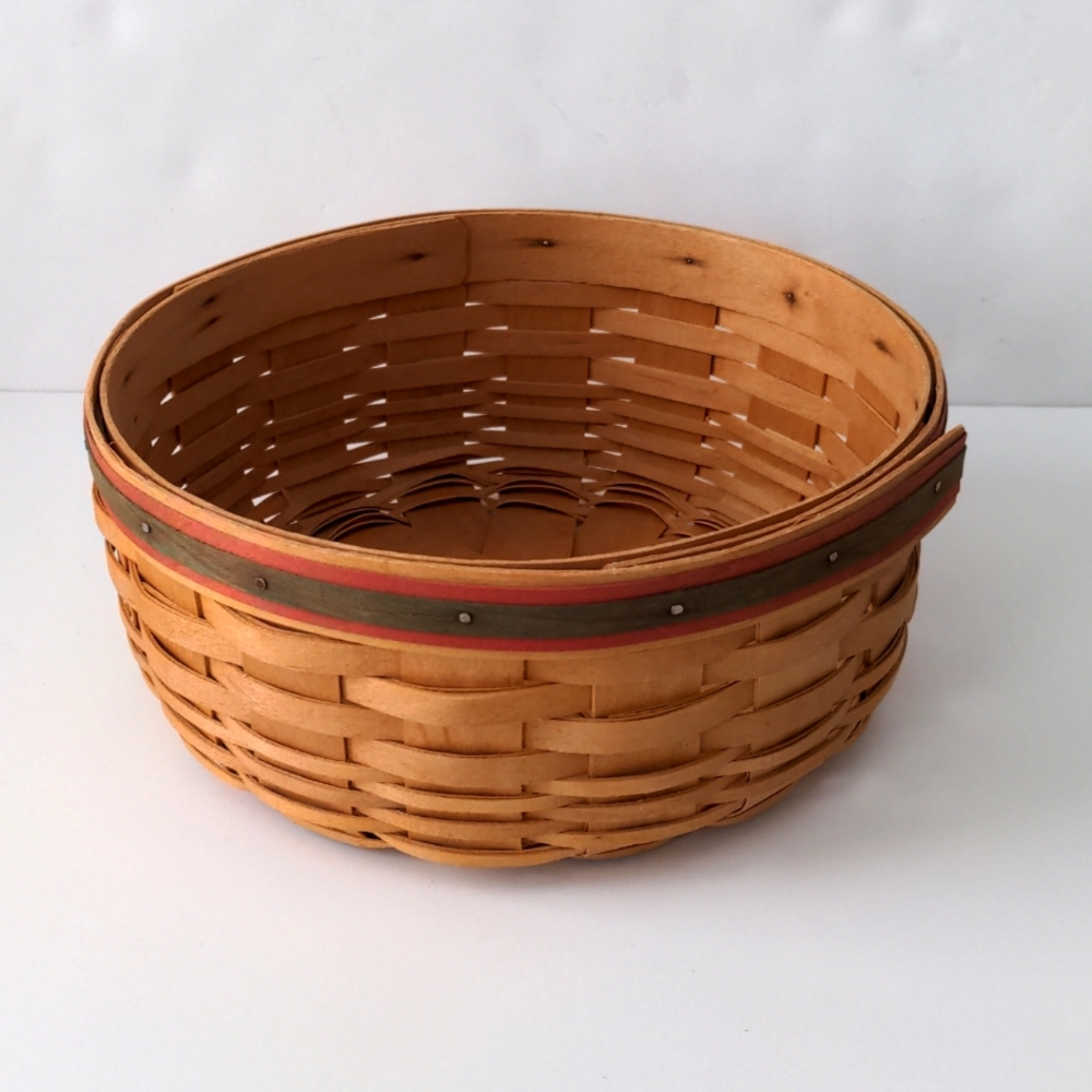 Longaberger Round Basket Century Celebration 2000 Without Handle USA Y2K